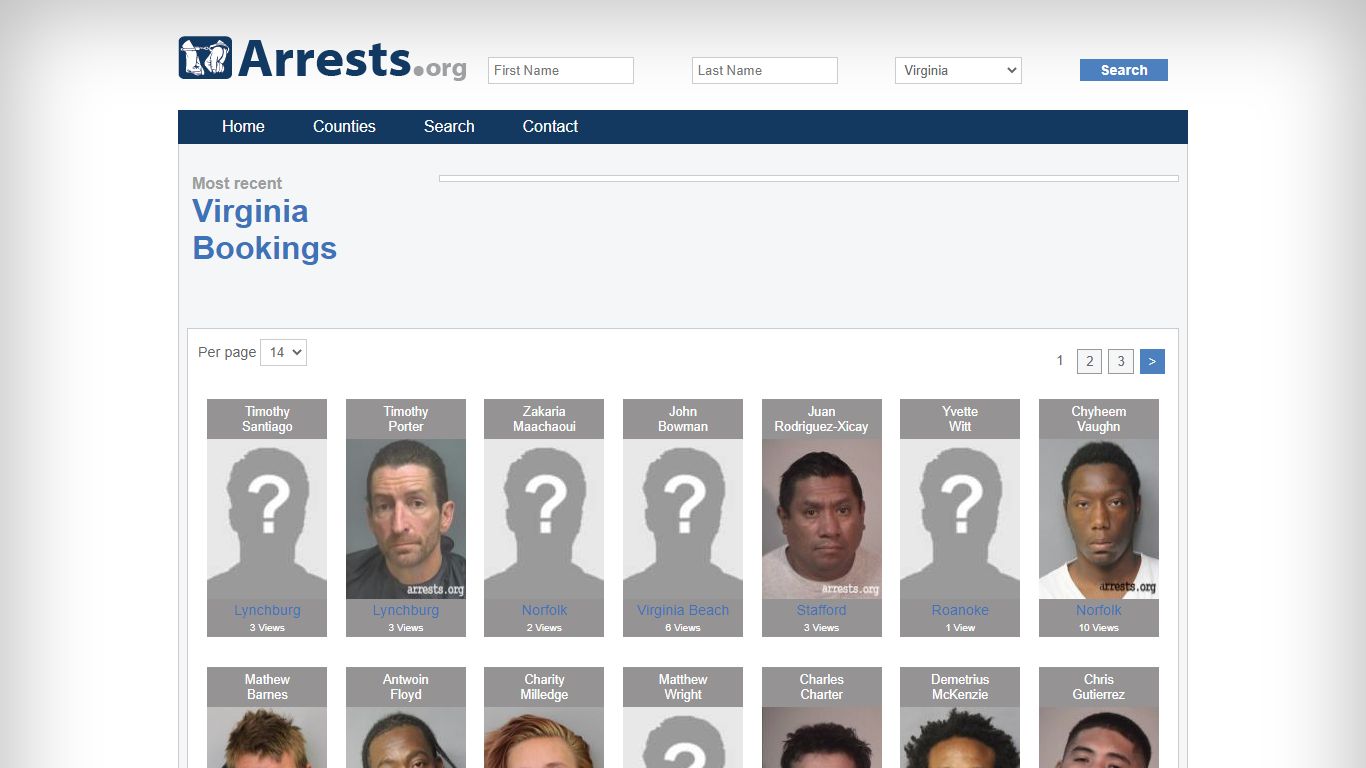 Virginia Arrests and Inmate Search
